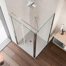 Box Doccia Angolare 2 Ante Saloon in Cristallo Trasparente 6mm H195 Bonussi Marty Varie Misure