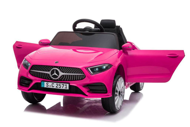 Macchina Elettrica per Bambini 12V con Licenza Mercedes CLS 350 AMG Rosa