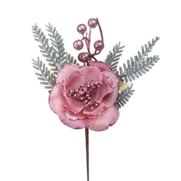 acquista Lot de 24 Pics Chou Rose 26 cm