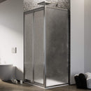Box Doccia Angolare 2 Ante Battenti in Cristallo Opaco 4-6mm H185 Fosterberg Skagen Duo Varie Misure