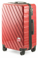 Set 2 Valigie Trolley Rigide in Policarbonato 4 Ruote TSA Soriani Rosso