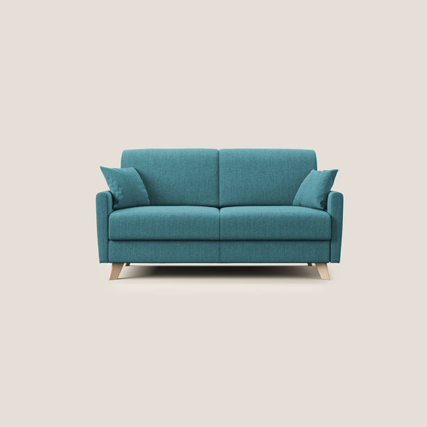 Canapé lit 3 places 200x94x97 cm en tissu bleu clair prezzo
