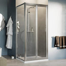 Box Doccia Angolare 2 Ante Battenti in Cristallo Trasparente 4mm H198 Fosterberg Maribo Duo Varie Misure