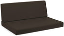 Cuscini per Pallet 120x80 cm Seduta e Schienale in Similpelle Mariotti Reforma Marrone