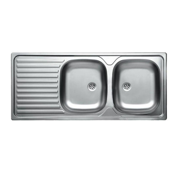 acquista Evier 116x50 cm 2 bacs et égouttoir gauche