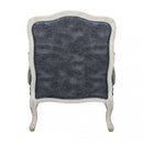 Poltrona Christy in Ecopelle Vintage Grigio 64x72x92 h cm in Legno Grigio scuro