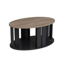 Set tavolini da salotto Antella nero e noce