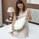 Cuscino Memory Foam a Rimbalzo Rapido 60x40x10 cm con Copertura Rimovibile e Lavabile Bianco Crema   