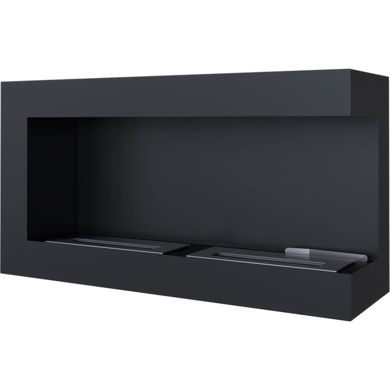 Camino a Bioetanolo da Incasso 90x48 cm Flig Tampa Nero Angolo a Destra