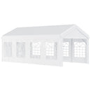 Tendostruttura 8x4x2.8m in acciaio 8 Finestre Bianco 