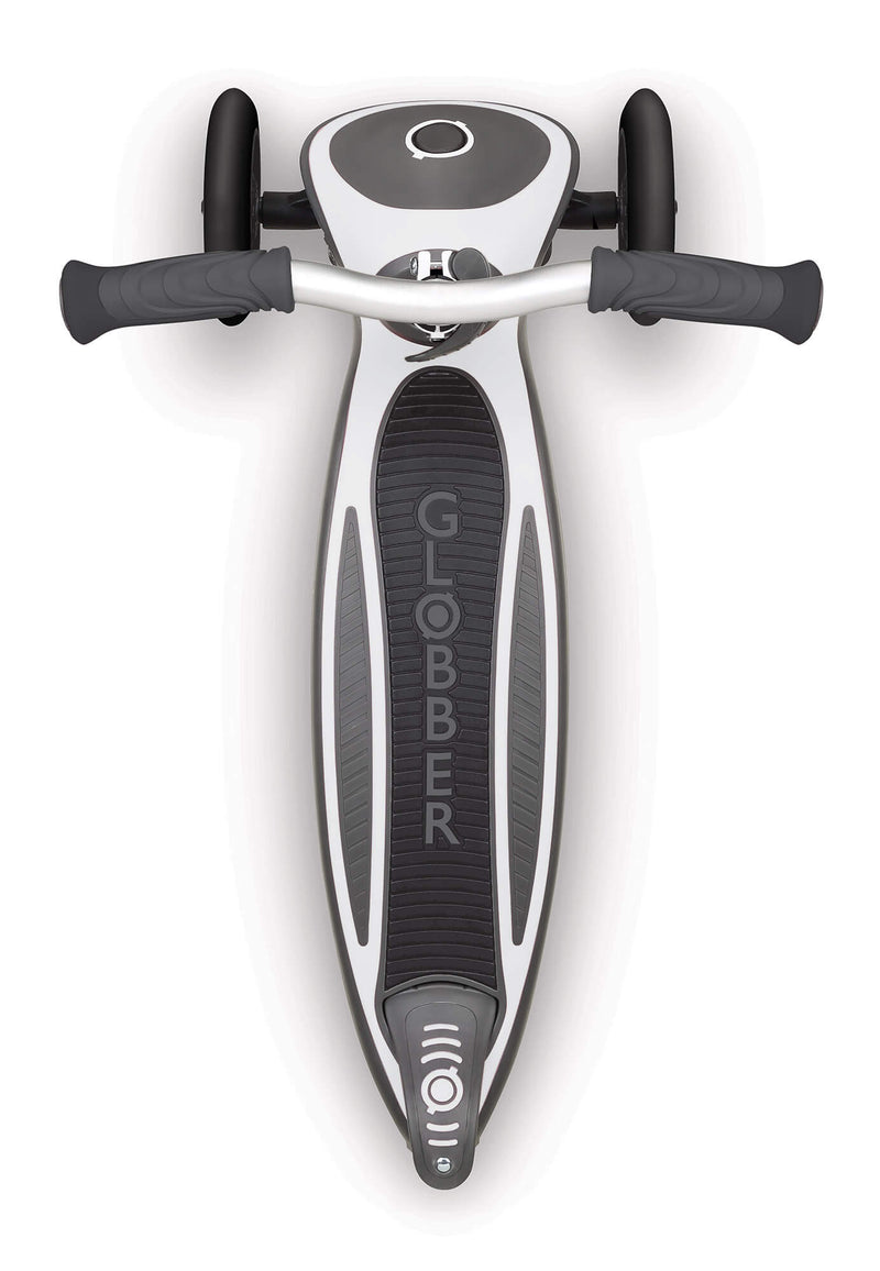 Monopattino 3 Ruote Pieghevole 5 Altezze Max 50 Kg Globber Master Grigio e Bianco