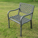 Poltrona Montreal 60x56x85 h cm in Acciaio Antracite