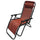 Chaise inclinable pliante Zero Gravity en fer et textilène Soriani Gran Relax Rio Rosso
