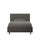 Lit queen size gris Adele Différentes tailles