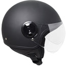 Casco Demi-Jet per Scooter Visiera Sagomata SKA-P 1 WH Wolli Nero Gommato