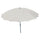 Parasol de jardin coupole en aluminium Ø2,70m avec manivelle Vorghini Kyoto Ecru