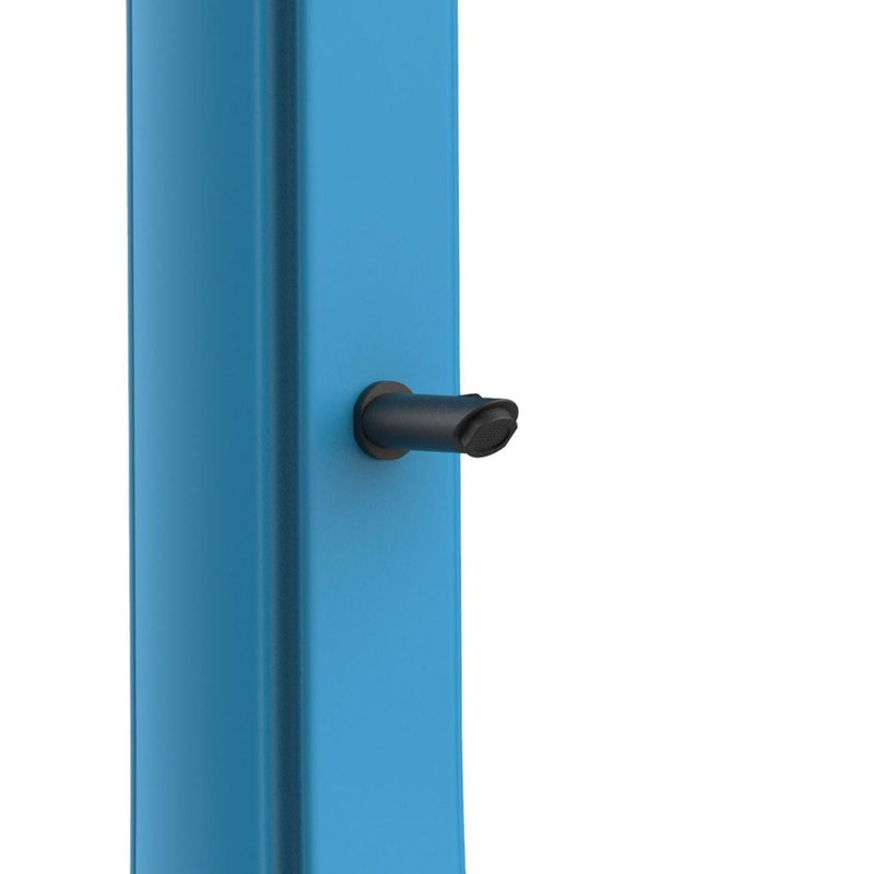 Doccia Solare da Giardino 40L Miscelatore e Lavapiedi Sined Sole XXL Blu