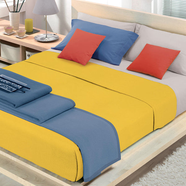 Plaid en coton mélangé 130x180cm Cober Coprice Jaune Papaye sconto