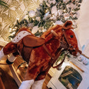 Cavallo a Dondolo per Bambini in Peluche con Suoni Marrone 