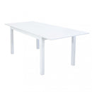 Tavolo Cuba Allungabile 150/210x90x75 h cm in Alluminio Bianco