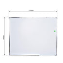 Lavagna Magnetica 110x80 cm in Alluminio con Magnetini e Pennarello Marcatore 
