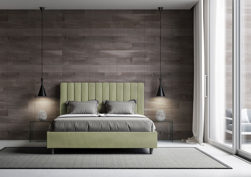 Letto Matrimoniale Agueda Tè verde Varie Misure