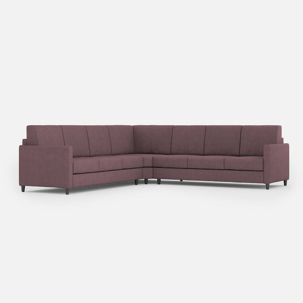 Canapé d'angle Karay 7 places 281x281x85 cm en tissu prune online