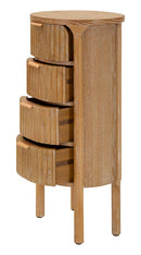 Cassettiera Goteborg 38x33,5x82 cm in Abete e MDF e Ferro      