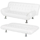 Divano Letto Prontoletto Zeus Rivestimento in Similpelle Bianco