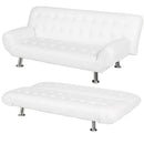 Divano Letto Prontoletto Zeus Rivestimento in Similpelle Bianco