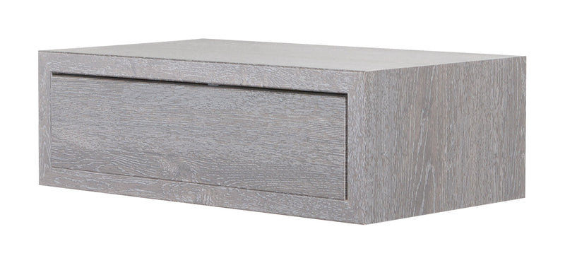 Mensola da Parete 1 Cassetto 45x13,4x23,7 cm in Fibra di Legno Lego Maxi Rovere Grigio New