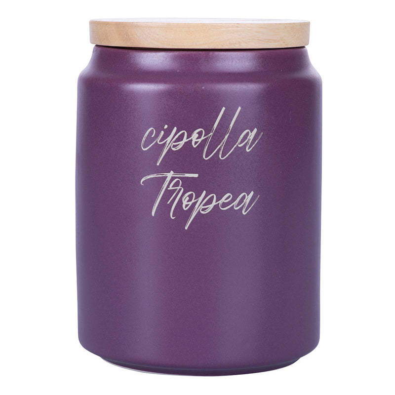 Barattolo Cipolle Tropea 900 ml in Stoneware VdE Tivoli 1996 Shades of Provence 