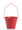 Secchiello per Rubinetti Porta-Secchio 25x23x18 cm in Alluminio Belfer 42/SC Rosso