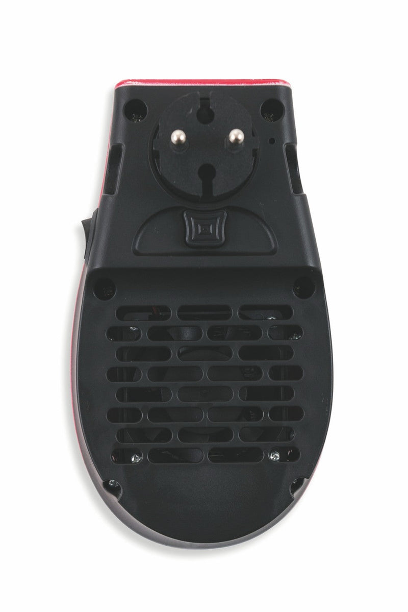 Stufa Stufetta da Parete 500W con Telecomando Display LCD Kooper Pluggy Rosso