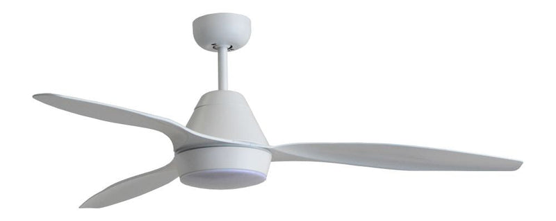 Ventilatore da Soffitto con 3 Pale e LED Ø132 cm 3 Velocità Martec Triumph Bianco