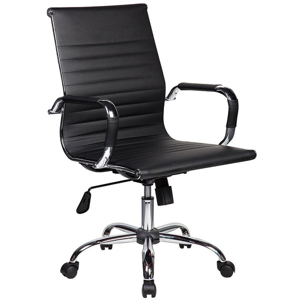 Chaise de bureau exécutive en similicuir noir Tosini Dallas acquista