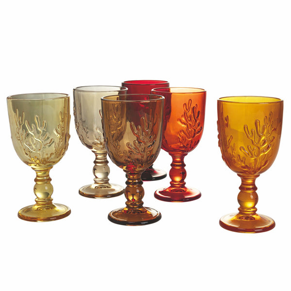 Ensemble de 6 gobelets en verre 340 ml Villa d'Este Home Tivoli Coral Sunset online