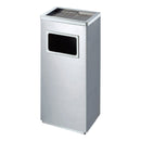 Cestino Gettacarte Posacenere 32x60,4x24,1 cm in Acciaio 16L per Interno Esterno