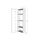 Armoire murale colonne 60x210,3x39,5 cm 1 porte frêne blanc