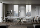 Tavolo Allungabile 140-400x90x77 cm Volantis Cemento Telaio 4A 