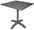 Calipso Contract Table de jardin carrée en aluminium gris anthracite 70x70 cm
