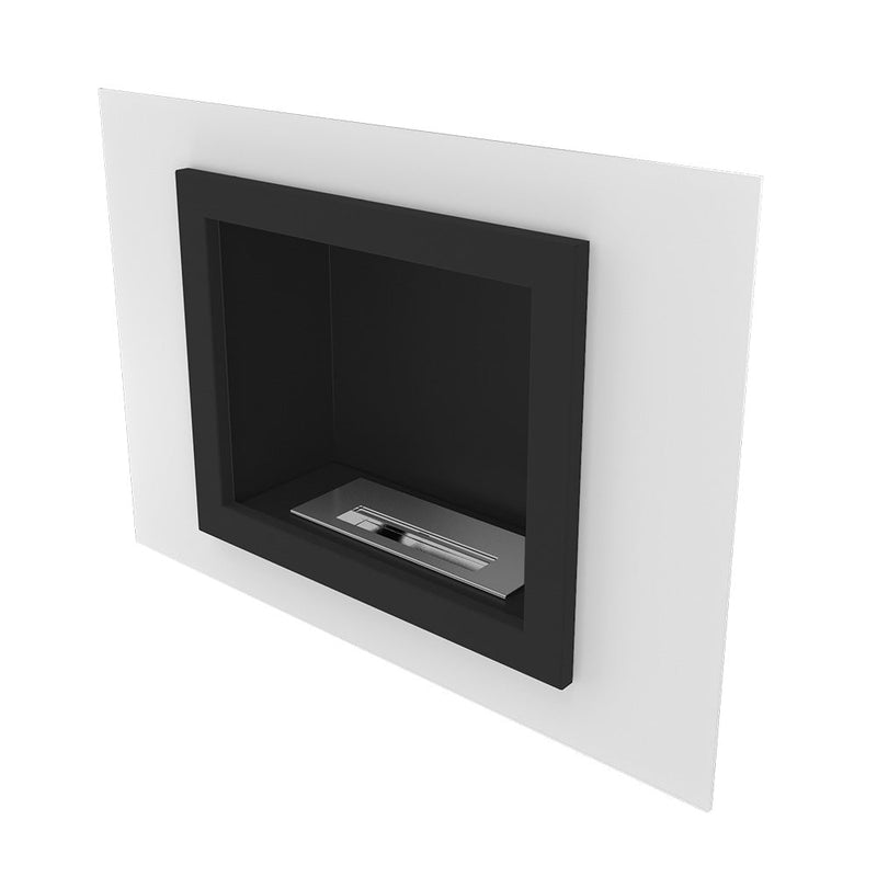 Camino a Bioetanolo da Parete 90x63 cm Flig Indianapolis Bianco