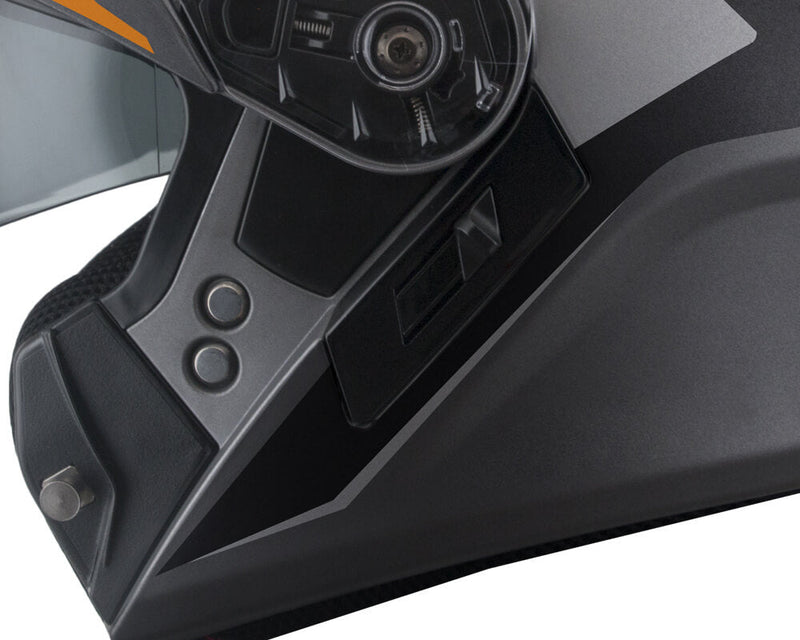 Casco Integrale per Scooter Visiera Lunga CGM Dresda 508G Arancione Opaco Varie Misure