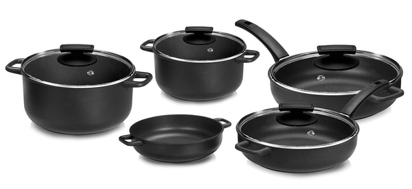 online Batterie de cuisine 9 pièces Olympia Supreme en aluminium moulé antiadhésif