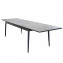 Tavolo Allungabile Guantanamo 200/300x90x76 h cm in Alluminio Antracite