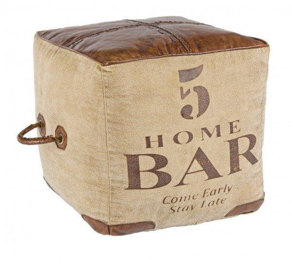 Pouf Sanpark Five en cuir acquista