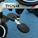 Triciclo a Spinta Seggiolino Reversibile per Bambini 110x58x100 cm Blu e Bianco