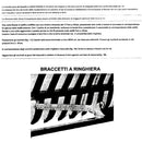 Tenda da Sole a Caduta 3x2,5m Tessuto in Poliestere Disegno P2004