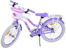 Bicicletta per Bambine 20" Freni Vbrake con Cestino e Portapacchi Viola e Bianco