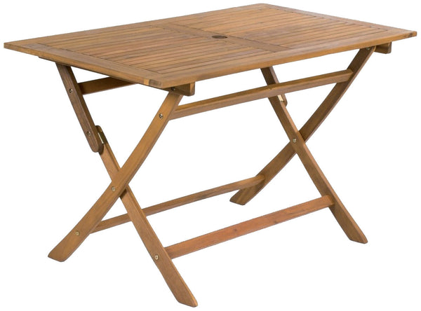 Table de jardin pliante rectangulaire 120x70 cm en bois d'acacia Morel acquista
